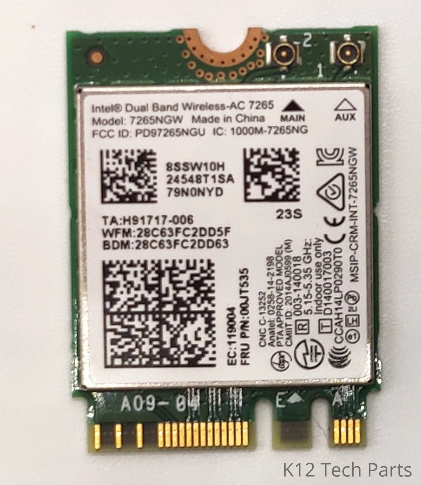 Lenovo Chromebook 100e G2 WiFi Card