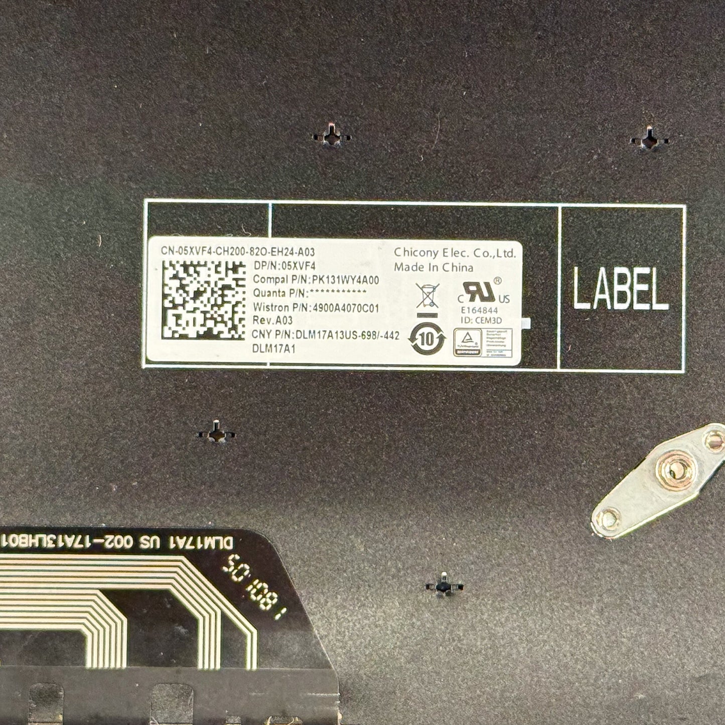 Dell Chromebook 3180 Keyboard