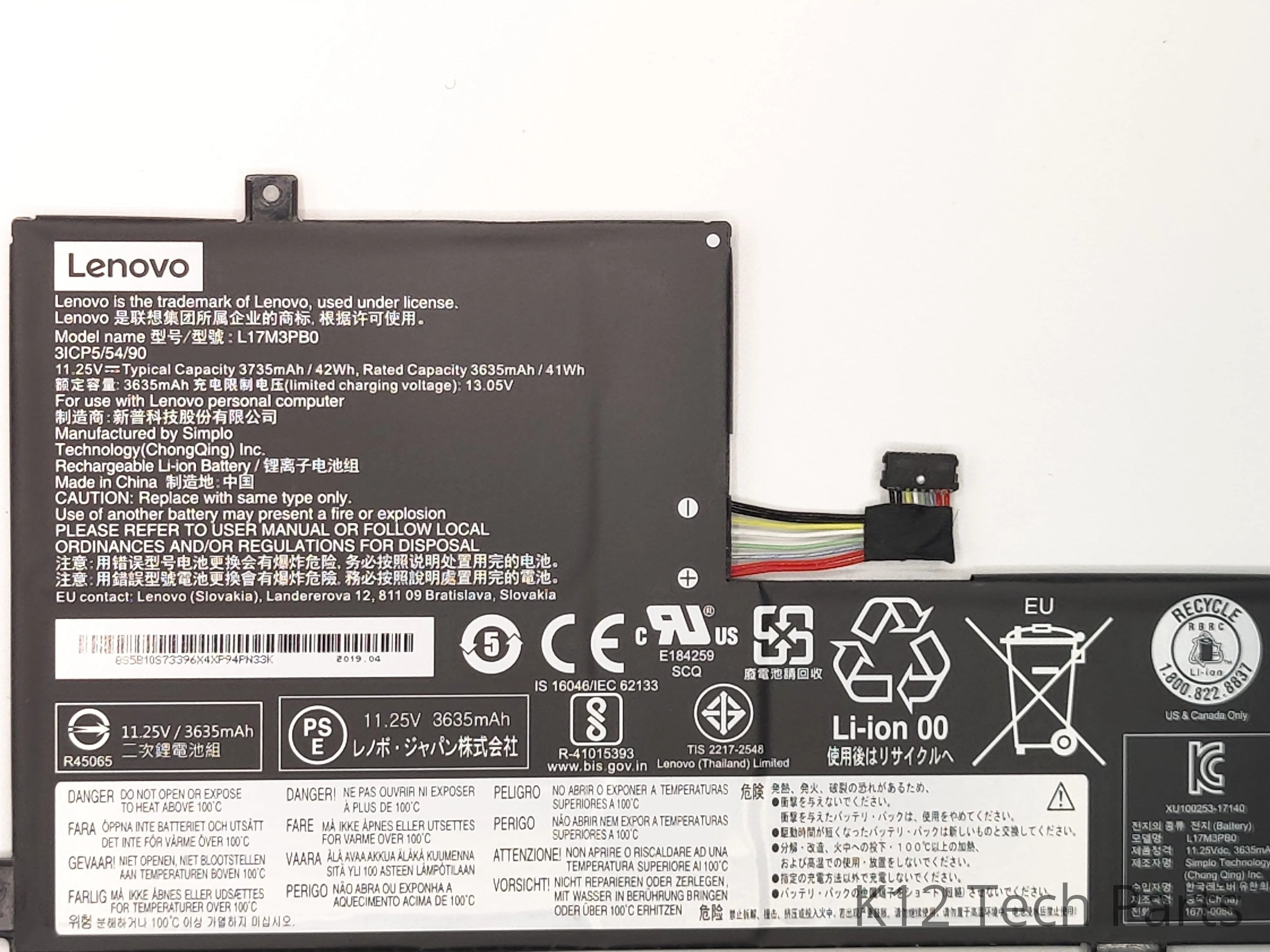 Lenovo Chromebook 100e G2 Battery