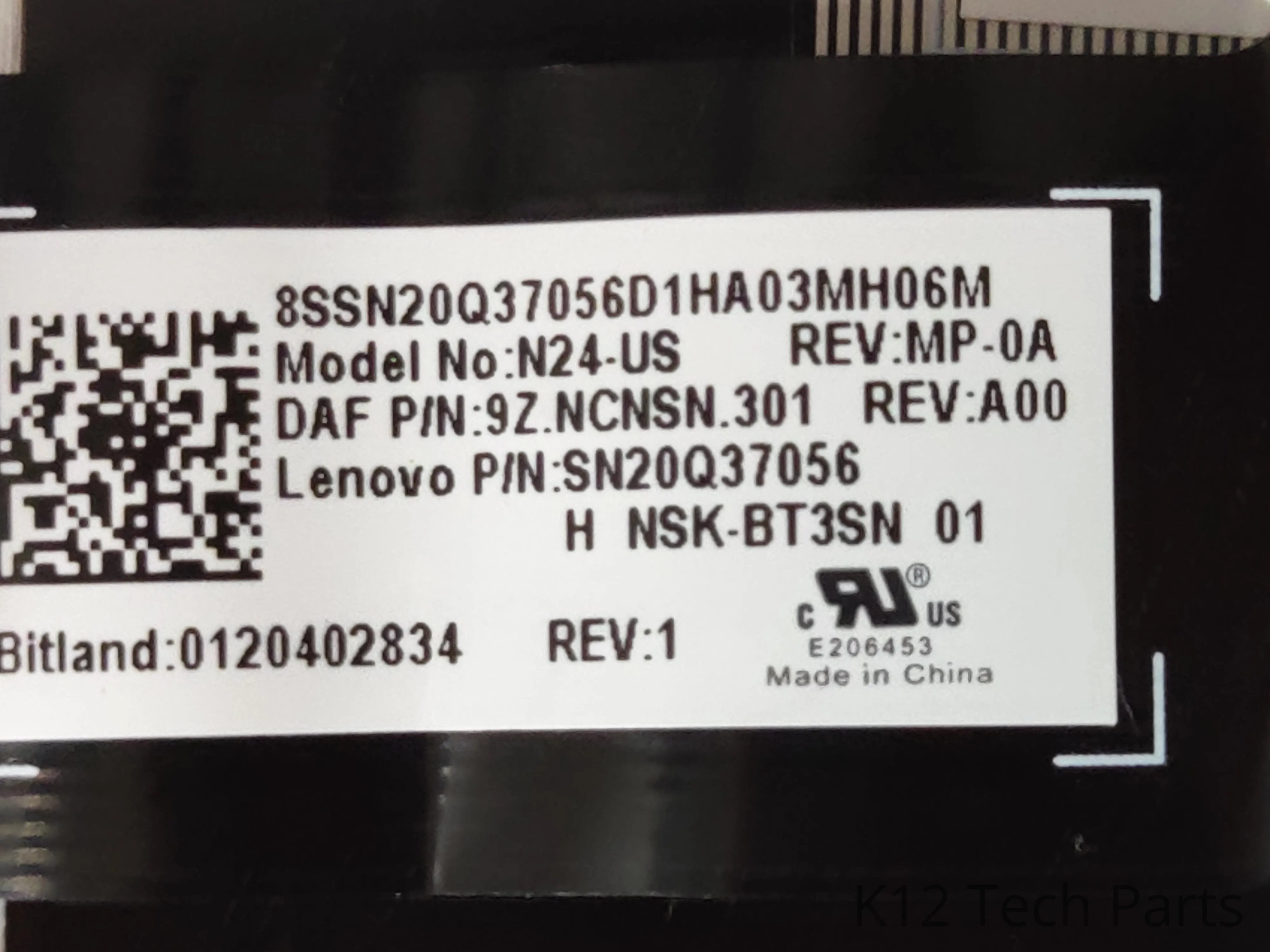 Lenovo Chromebook 100e G2 AST Keyboard