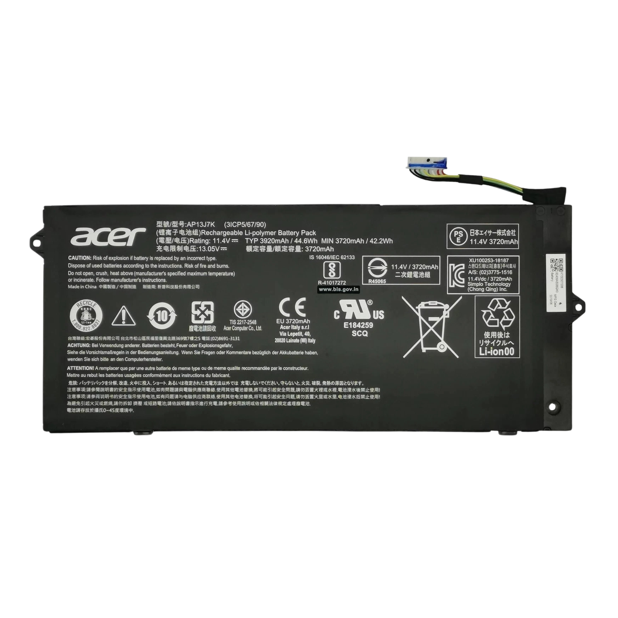 Acer Chromebook C732T Battery