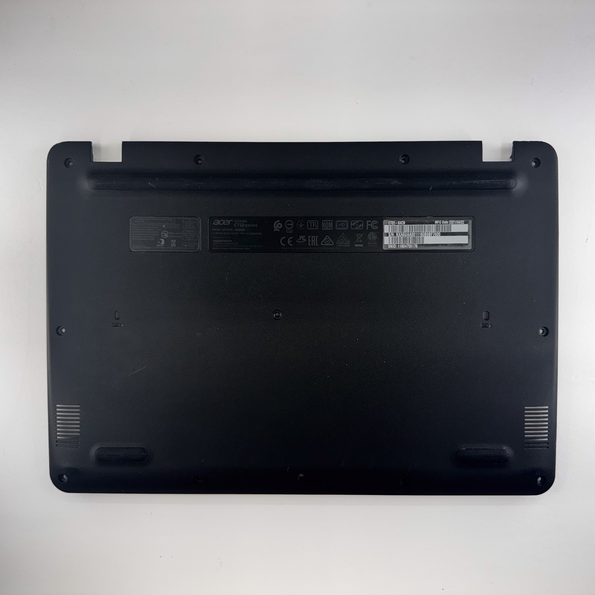Acer Chromebook C722 Bottom Case