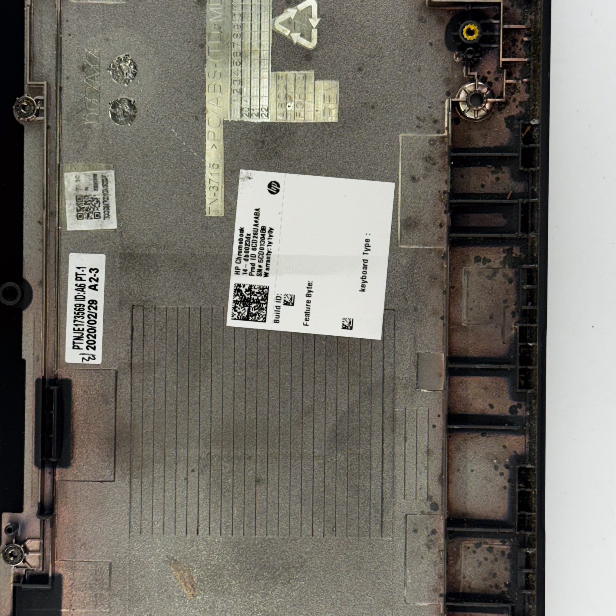 HP Chromebook 14-DB0023DX Bottom Case