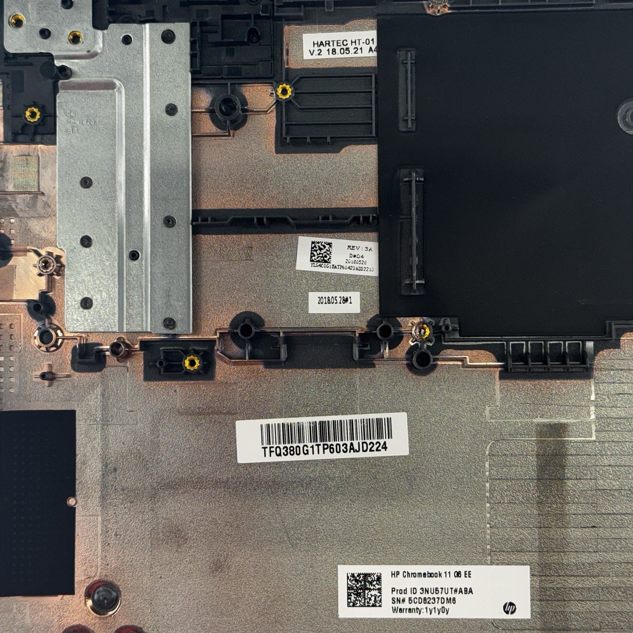 HP Chromebook 11 G6EE Bottom Case