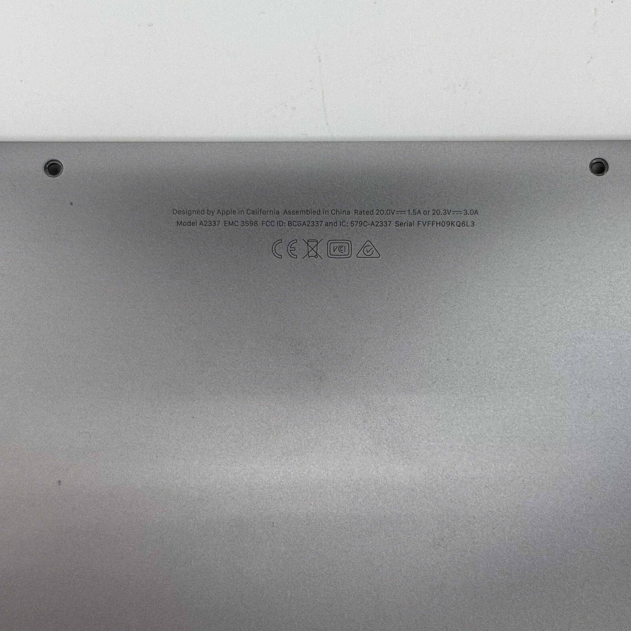 Apple MacBook Air 13" A2337 M1 Bottom Case Space Gray