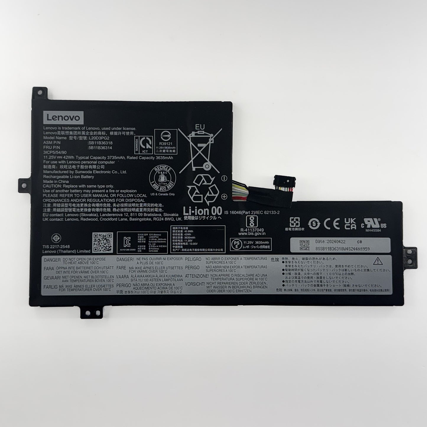 Lenovo Chromebook 500e G3 Battery