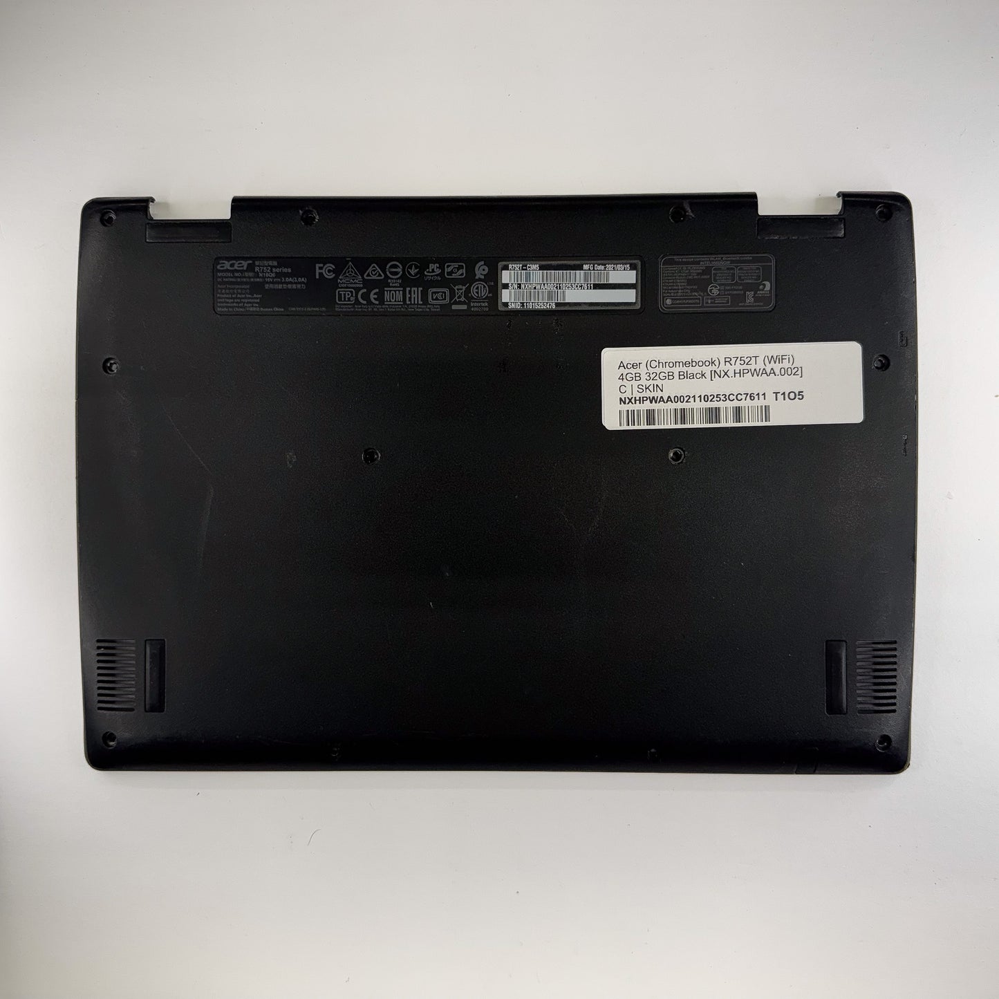 Acer Chromebook R752T Bottom Case