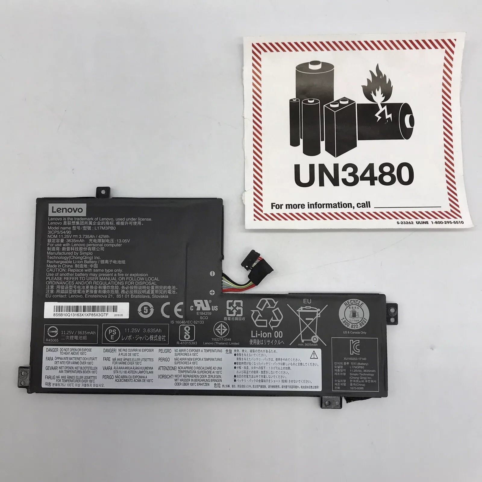 Lenovo Chromebook 11.6 100E / 300E / 500E G1 & G2 Intel Battery Lot of 50