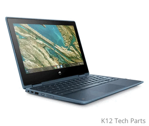 New HP X360 11 G3 11" HD IPS Touchscreen Chromebook - MediaTek MT8183 2.0GHz - 4GB RAM - 32GB eMMC - Webcam - WiFi + BT - Chrome OS - Education Edition